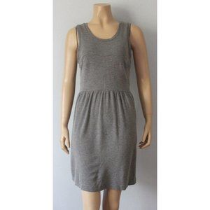 THEORY Gray Jersey Knit Tank Sweetheart Seams Dress, Size 8